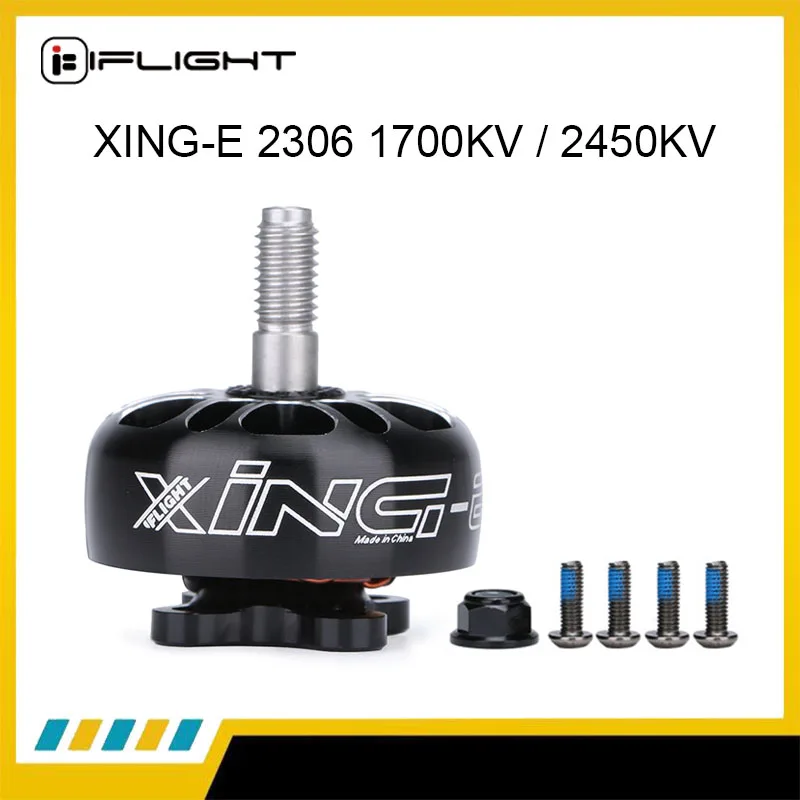 

IFlight XING-E Pro 2306 1700KV/2450KV 2-6S двигатель FPV совместимый с 5-дюймовым пропеллером для FPV RC Racing Drone