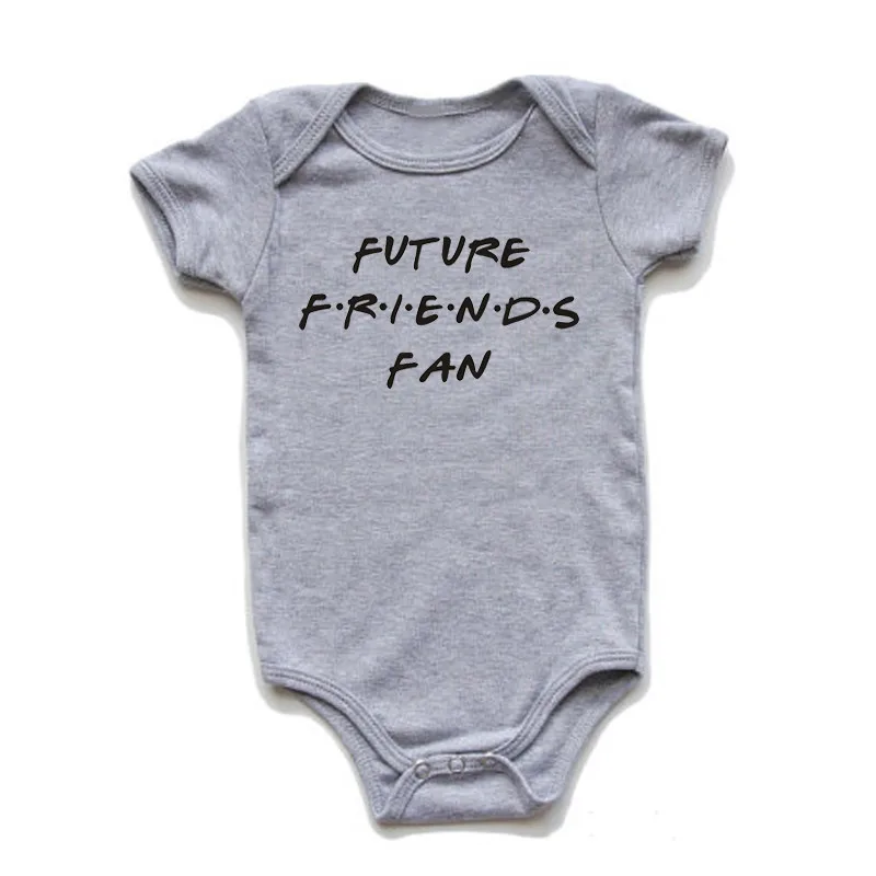 Future Friends Fan Baby body divertente neonato ragazzo ragazza cotone maniche corte tuta o-collo neonato vestiti estivi