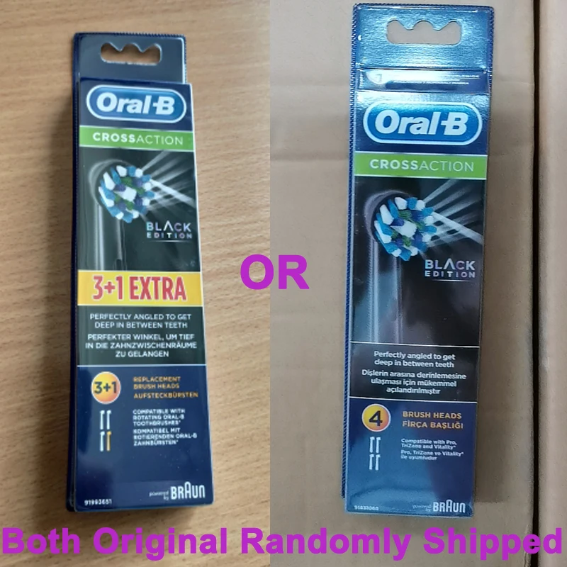 Oral B-cabezales de cepillo de dientes eléctrico EB50, reemplazo de boquillas de cerdas suaves, acción cruzada, Limpieza Profunda, cuidado de encías