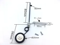 tail wheel  aluminum alloy landing gear  for class 40-60 remote control RC airplane