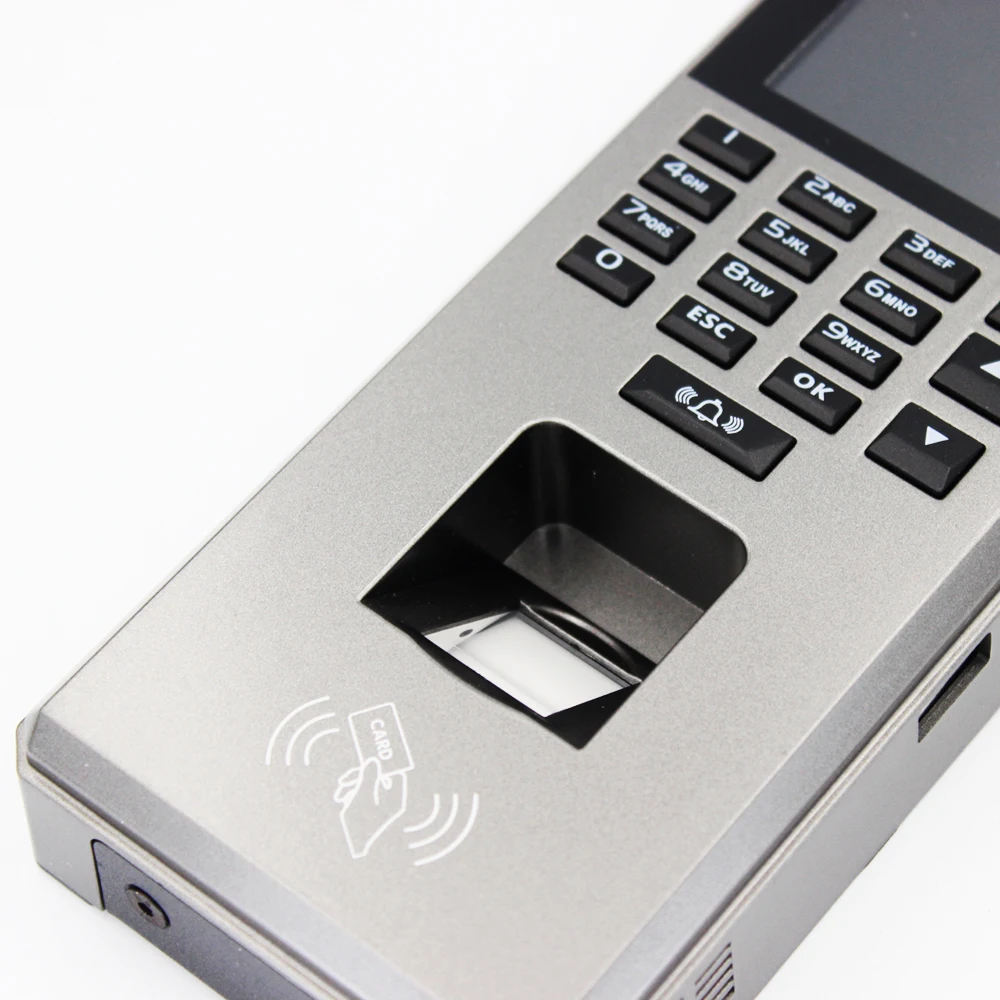 2.4inch Fingerprint Time Attendance Recorder with RFID Keypad TCP/IP USB Employee ID Card Access Control System