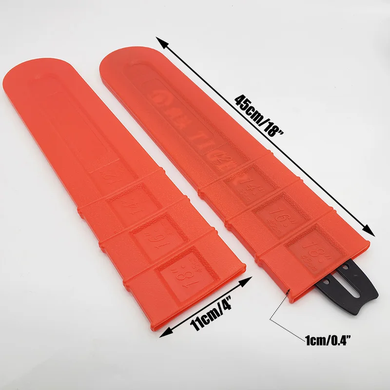 12" 14" 16" 18" Chainsaw Guide Plate Protector Thickened Plastic Chainsaw Bar Cover Scabbard Guard For Garden Saw Accessories