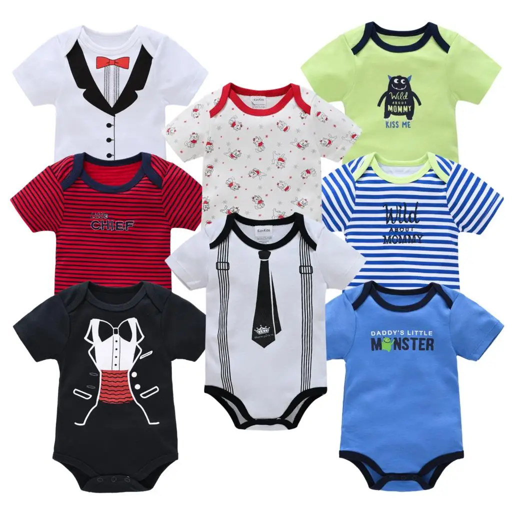 

2021 Infant Baby Boys Romper Short Sleeve Baby Clothing One Piece Summer Unisex Baby Clothes Roupas Bebe Girl and Boy Jumpsuits