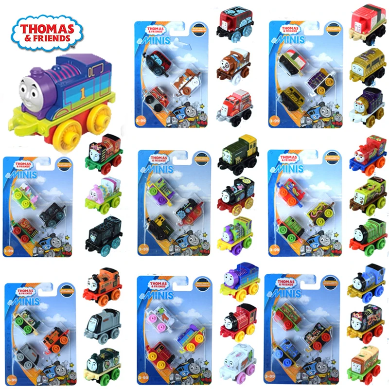 3pcs/set Original Thomas & Friends Trains Minis Thomas Boys Toy Pocket Storage Mini Model Car Toys for Children Locomotive Gifts