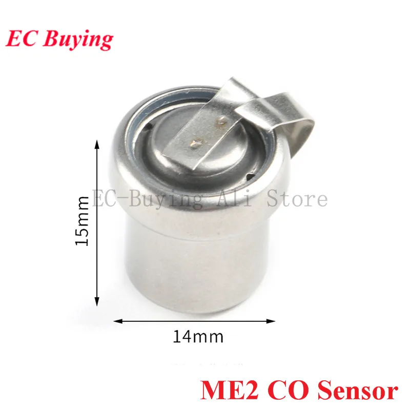 2 sztuk/1 szt. ME2-CO moduł czujnika tlenku węgla czujnik gazu do detektora stężenia Co czujnik dymu sonda czujnik ME2 CO 14x14mm — zdjęcie 5