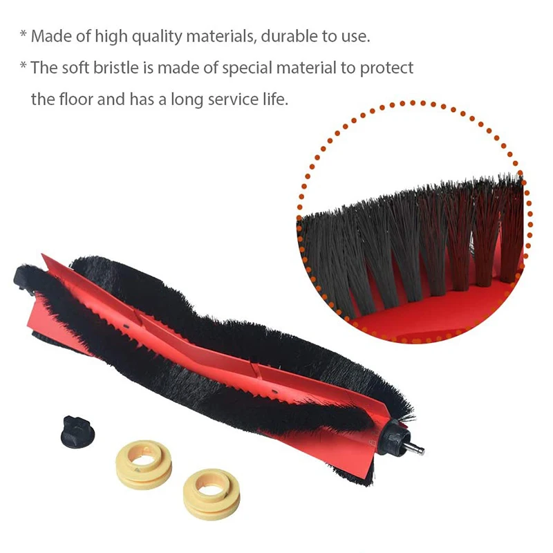 Detachable Main Roller Brush For Xiaomi Roborock S6 MaxV S6 S6 Pure E4 S4 S5 S5 Max S5 S50 S51 E25 E35 E2 C10 Vacuum Cleaner