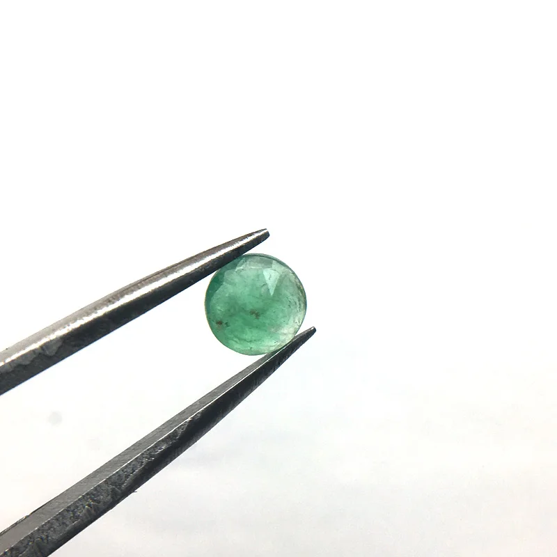 Vantj 100% Natural Emerald Loose Gemstone Round 5MM Specimens Customizable Diy for Silver Gold Women Jewelry Free Shipping