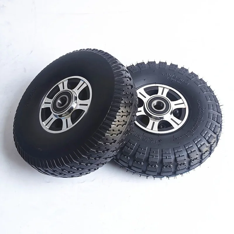 10 Inch Electric Car Tire 3.00-4 Wheelbarrow  4./3.50-4 Lawn Mower Thickened  260x85 Solid  and   Wheel Hub