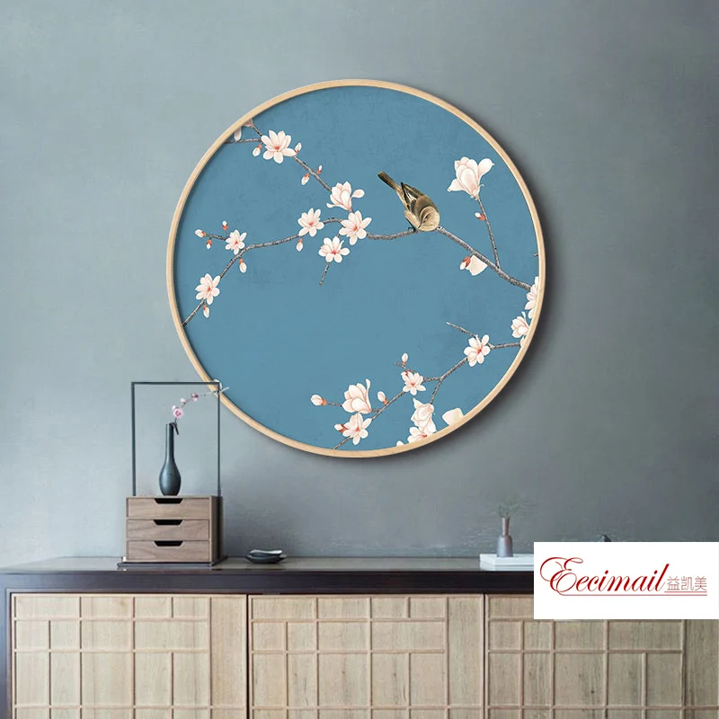 

EECAMAIL DIY 5D Diamond Painting Flowers Blooming Wealth Honor Chinese Style Flower Bird Figure Diamond Embroidery No Frame