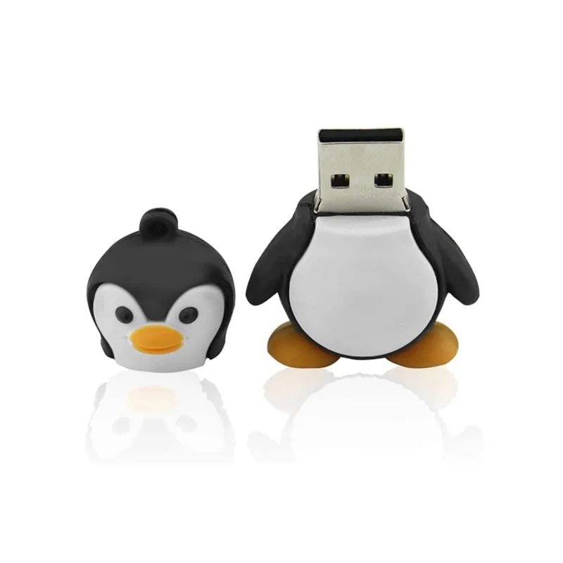 New Cartoon 64GB USB 2.0 Flash Drive Novelty Cute Baby Penguin 512GB 1TB 2TB 128GB 256GB Pen Drive Memory Stick Thumb Drive gift