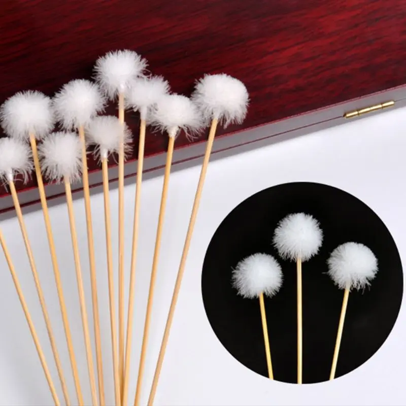 1/10Pcs Goose Feather Earpick Wax Remover Curette Adult Bamboo Handle Ear Dig Tools Spoon Cleaner Stick Health Care