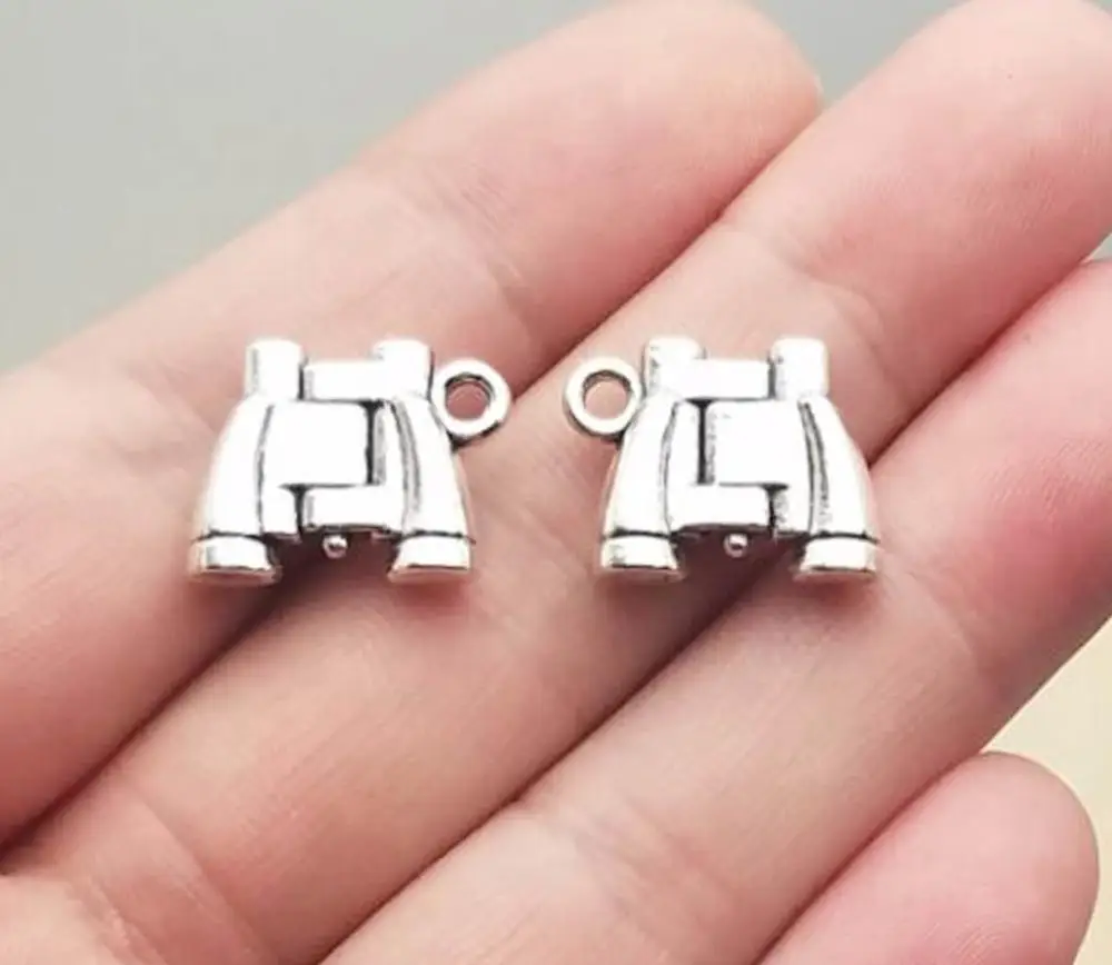 15pcs/lot--13x17mm, Telescope cham,Antique silver plated Binoculars charms,DIY supplies,Jewelry accessories