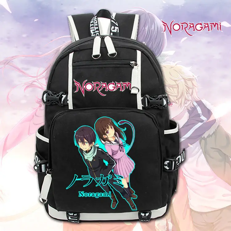 

Anime Noragami ARAGOTO Backpack Knapsack Black Otaku Packsack Travel School Bag