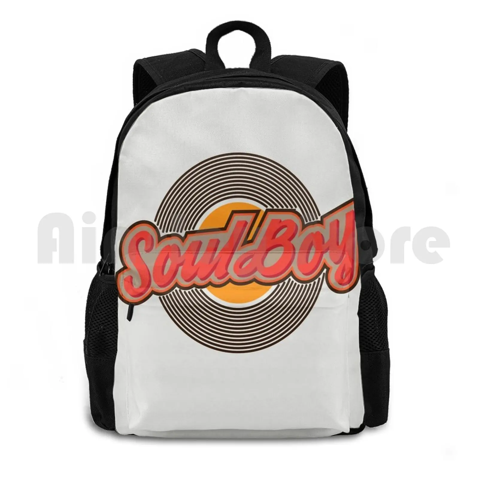 

Soul Boy Outdoor Hiking Backpack Riding Climbing Sports Bag Soul Soul Music Music Modernist Typography Vinyl Mod Scotter