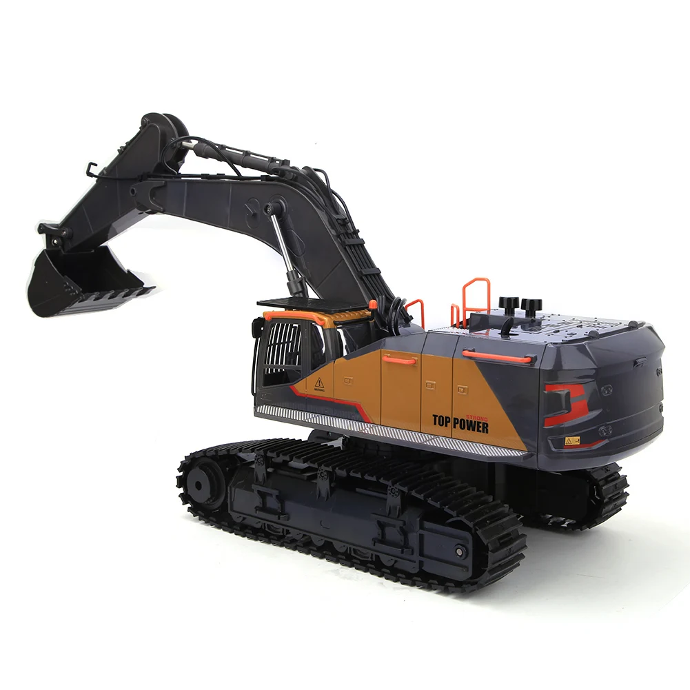 

Huina 1592 Remote Control Alloy Excavator 22 channel Engineering Car Excavator Large Excavator Children's Model Toy