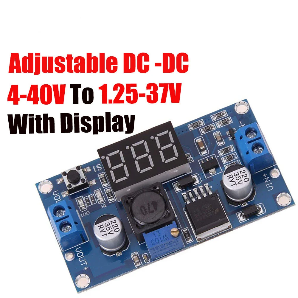 LM2596 LM2596S Power Module + LED-Voltmeter DC-DC Einstellbare Schritt-down Power Supply Module mit Digital Display