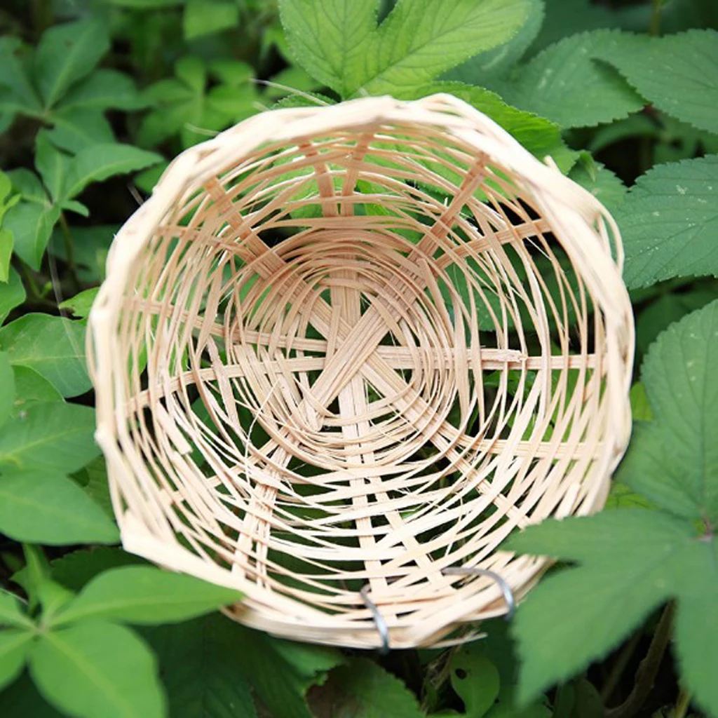 Canary Nests Pans Natural Bamboo Wicker Bedding Rest Cave for Small Birds