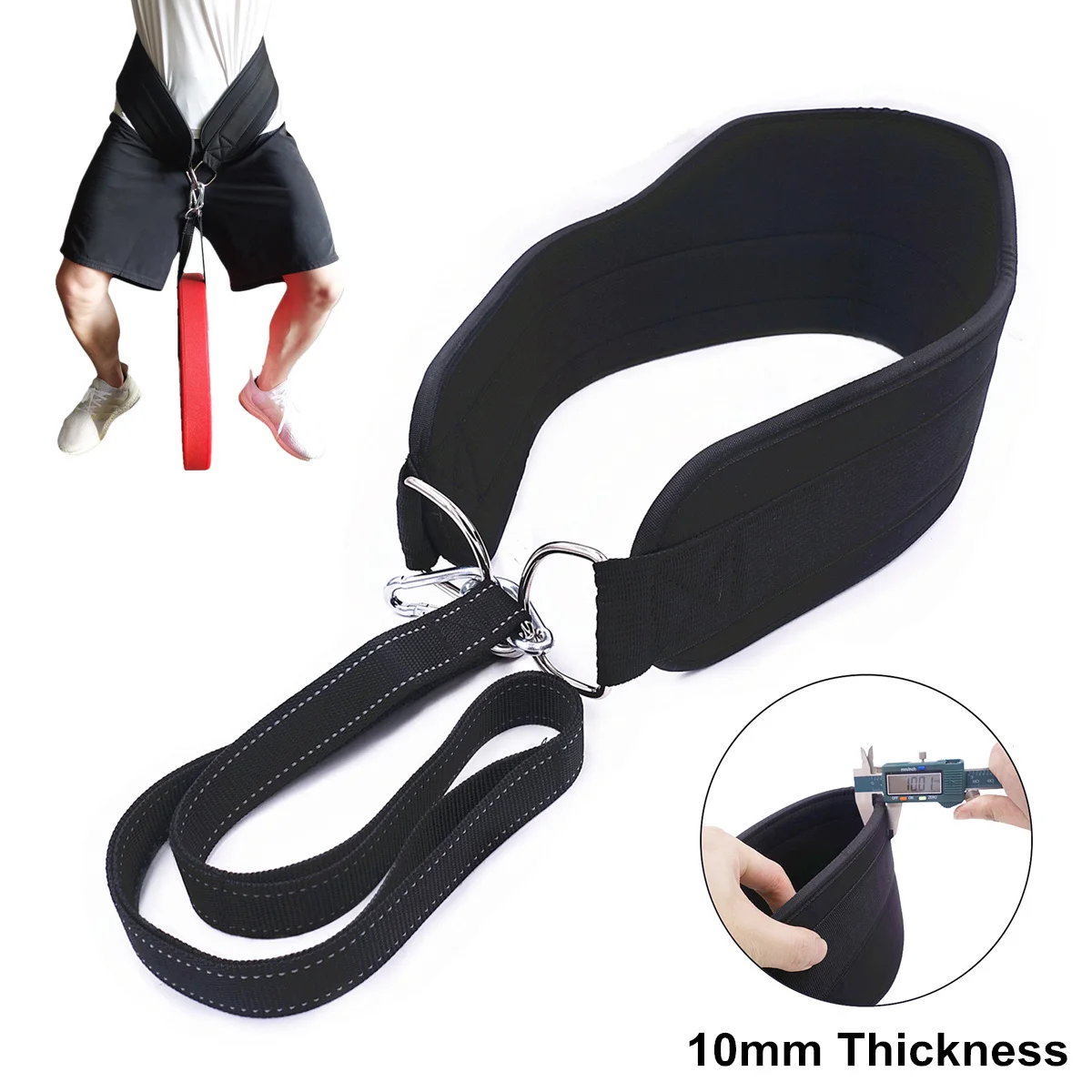 Fitness Dip Gewichtheben Gürtel mit Kette Heavy Duty Strap Breite Dicke Neoprend Padded für Pull Ups Squat Bodybuilding Workouts