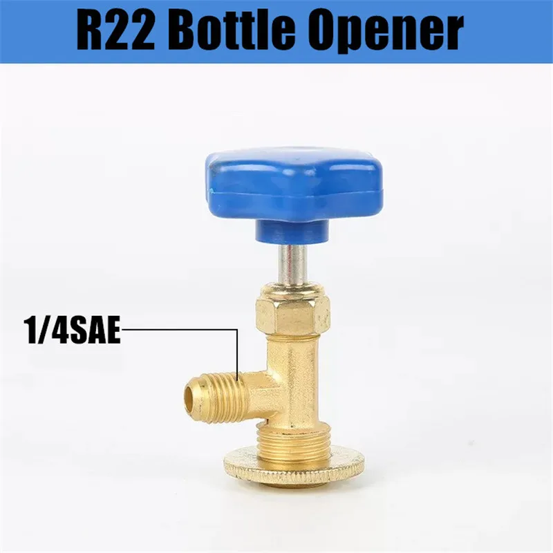 Tap On The Bottle R134 R22 Valve Opener Car Can Tap Adapter Installation Gas Refrigerant Tool Mini Air Conditioner Accessories