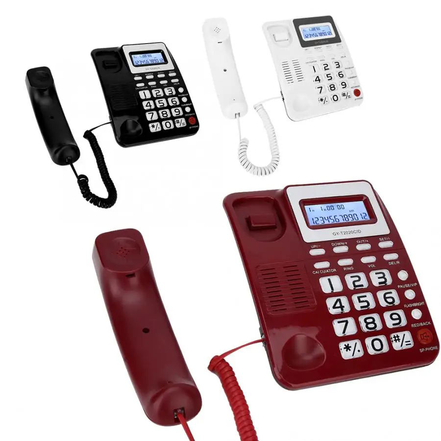 تليفونو هاتف سلكي عتيق مع مكبر صوت عرض حساب للمنزل مكتب فندق مكتب الهاتف الثابت