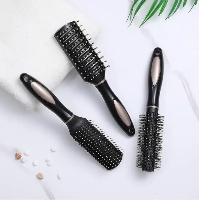 

30Pcs/Lot Straight Massage Comb Anti-Static Fluffy Air Bag Scalp Ribs Curling Brush Styling Tools HA2119