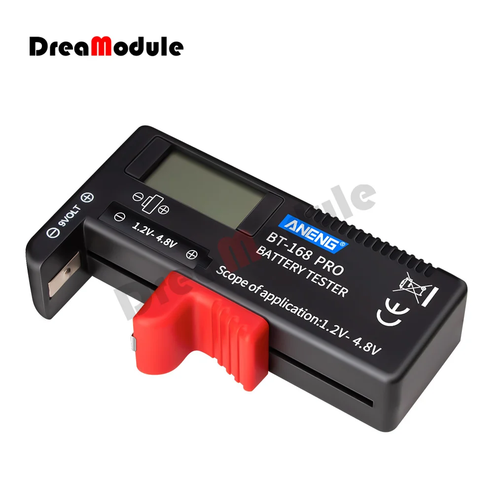 Bt-168 Pro Digital Display Battery Tester for Measure 18650 Batteries Capacity Tester analyzer Display Check AAA AA Button Cell