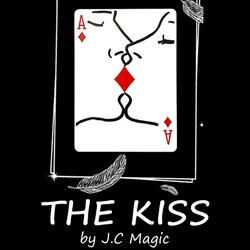 The Kiss Card J.C Magic Tricks Visual Romantic Card Magician Close Up Street Illusion Gimmick Mentalism Puzzle Toy tour de magie