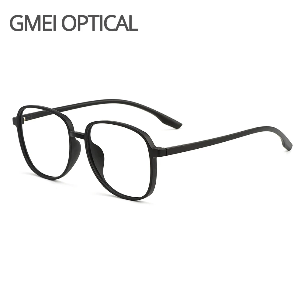 Gmei Optical M9159 Transparent Men Large Size Glasses Frames Ultralight TR90 Plastic Eyewear Women Big Myopia Spectacles Frame