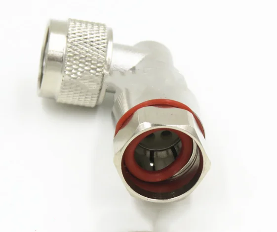 N male Clamp Plug  Right angle RF Coaxial Connector for Corrugated Copper 1/2"50-12 Cable adapter