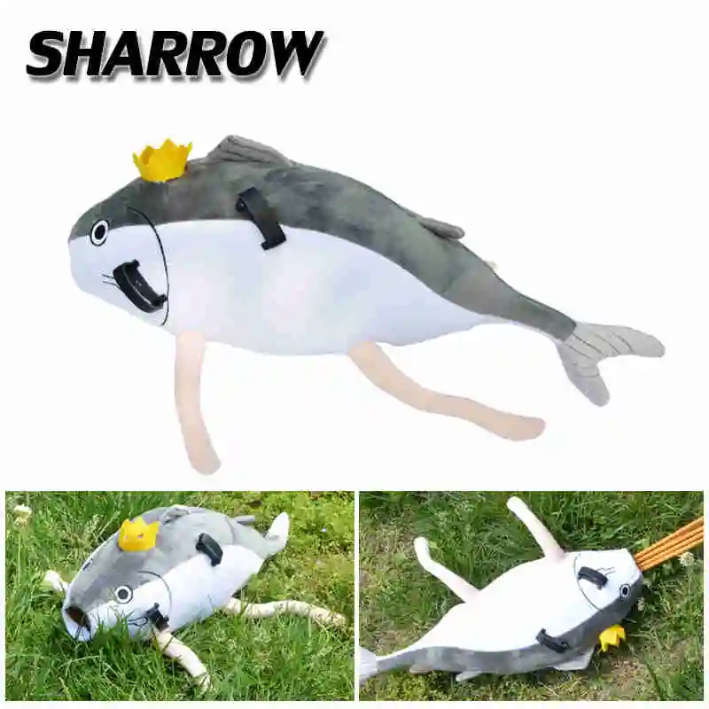 Salted Fish Cartoon Arrow Quiver Archery Arrow Holder Bag Kids Quiver Gardon Games Children Shooting Practice Gift