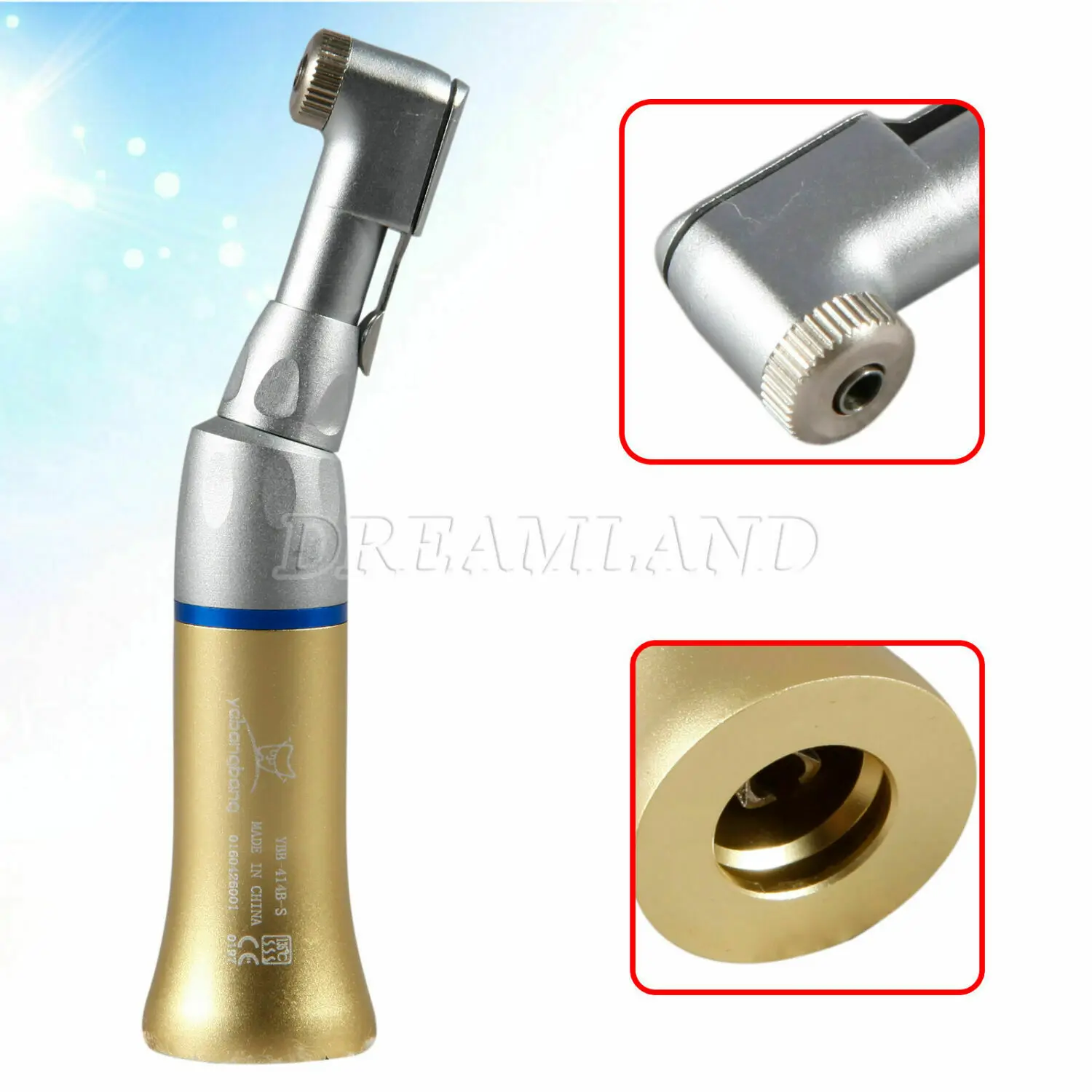 10 PCS  Dental Low Slow Speed Contra Angle Handpiece Latch Standard Type 1:1 Fit NSK For RA/CA  Burs 2.35mm