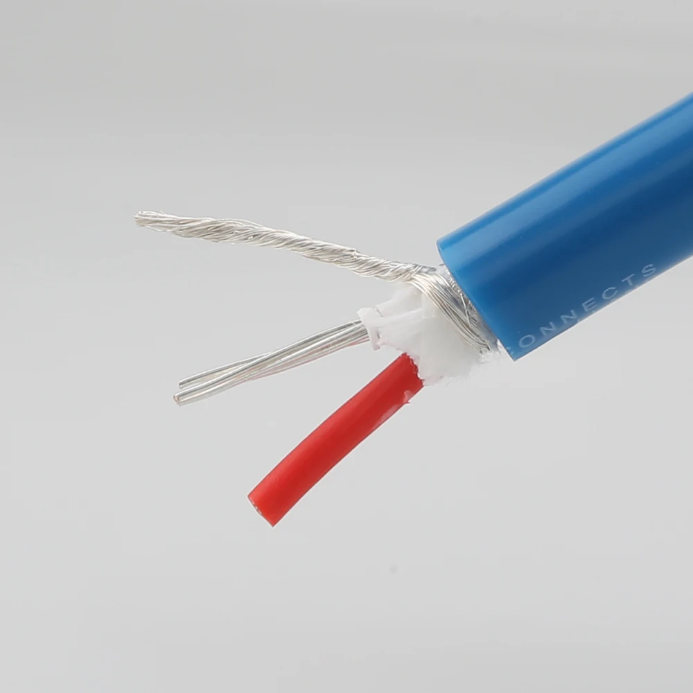 A25 2 core High Quality Silver Plated Interconnect Audio Cable Bulk Cable Hifi DIY Interconnect Cable Wire Audiophile