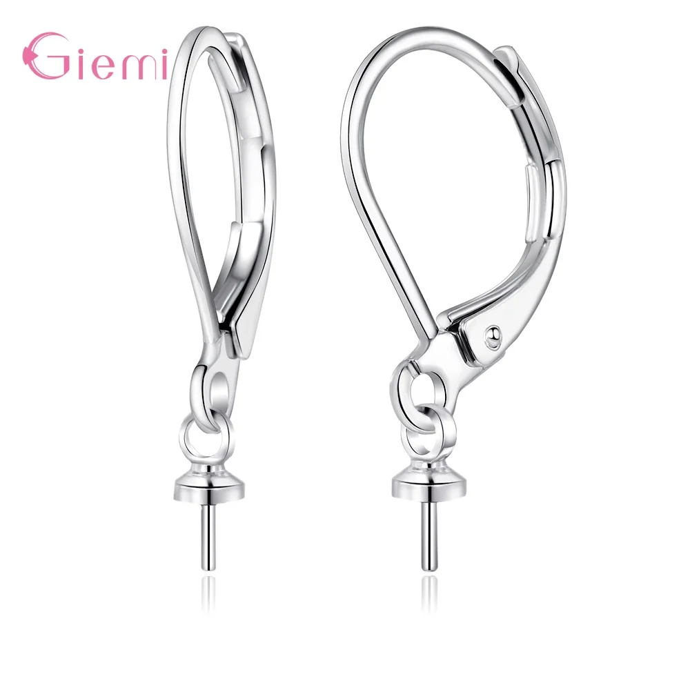 10 stücke 925 Sterling Silber Ohrring Haken Earwire Ohrringe Fitting Ohr Einstellung Basis für DIY Schmuck Machen Zubehör – Detail 12