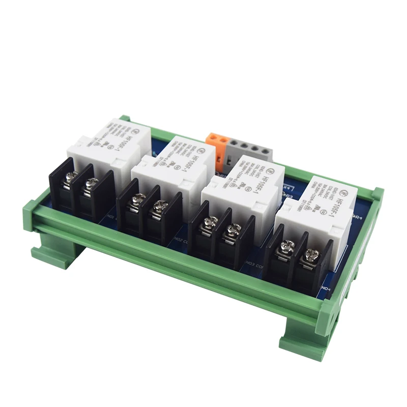 

Huaqingjun 4-Channel & 8-Channel 30A High Power Single Open HF105F-1 Hongfa Relay Module for Industrial Automation