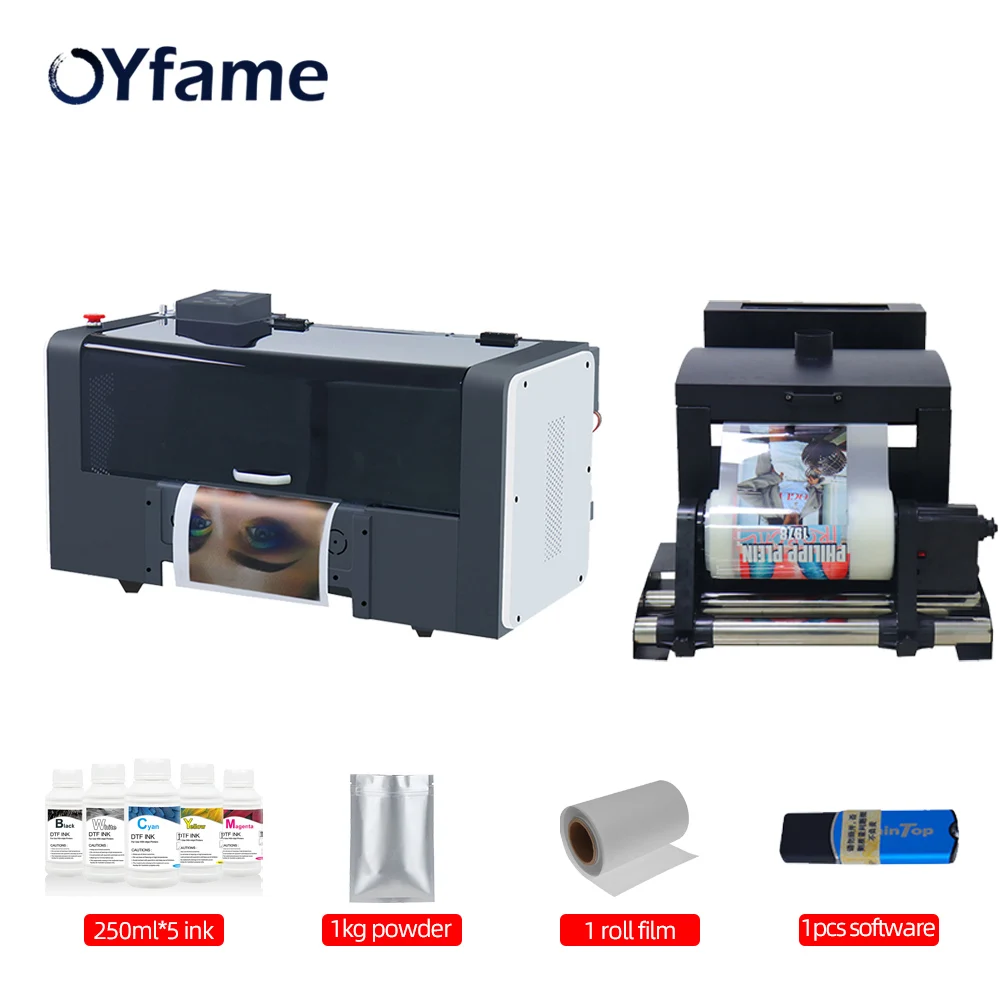 

OYfame A3 DTF принтер DTF трансмиссионный пленочный принтер A3 с головкой принтера XP600 для джинсов толстовок кепок футболок dtf печатная машина A3