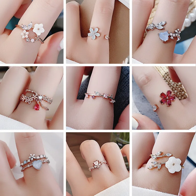 Crystal Adjustable Women's Rings 2