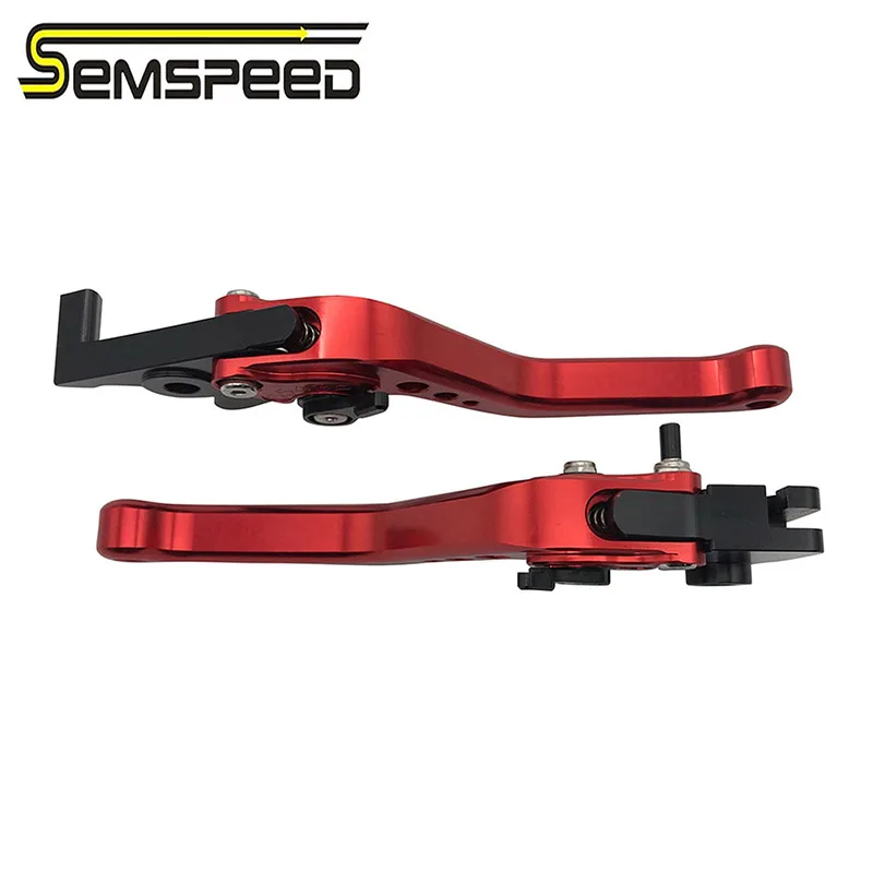 SEMSPEED Motorcycle CNC Short Brake Clutch Levers Handle Hand Grips Ends Plug For Buell XB12R XB12Ss XB12Scg 2009 Accessories