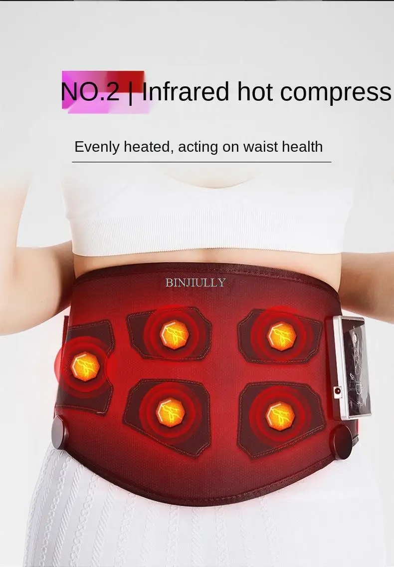 EMS Heating Belt Slimming Massage Electric Pulses EMS Trainer Muscle Stimulator Acupuncture Tens Physiotherapy Myostimulator