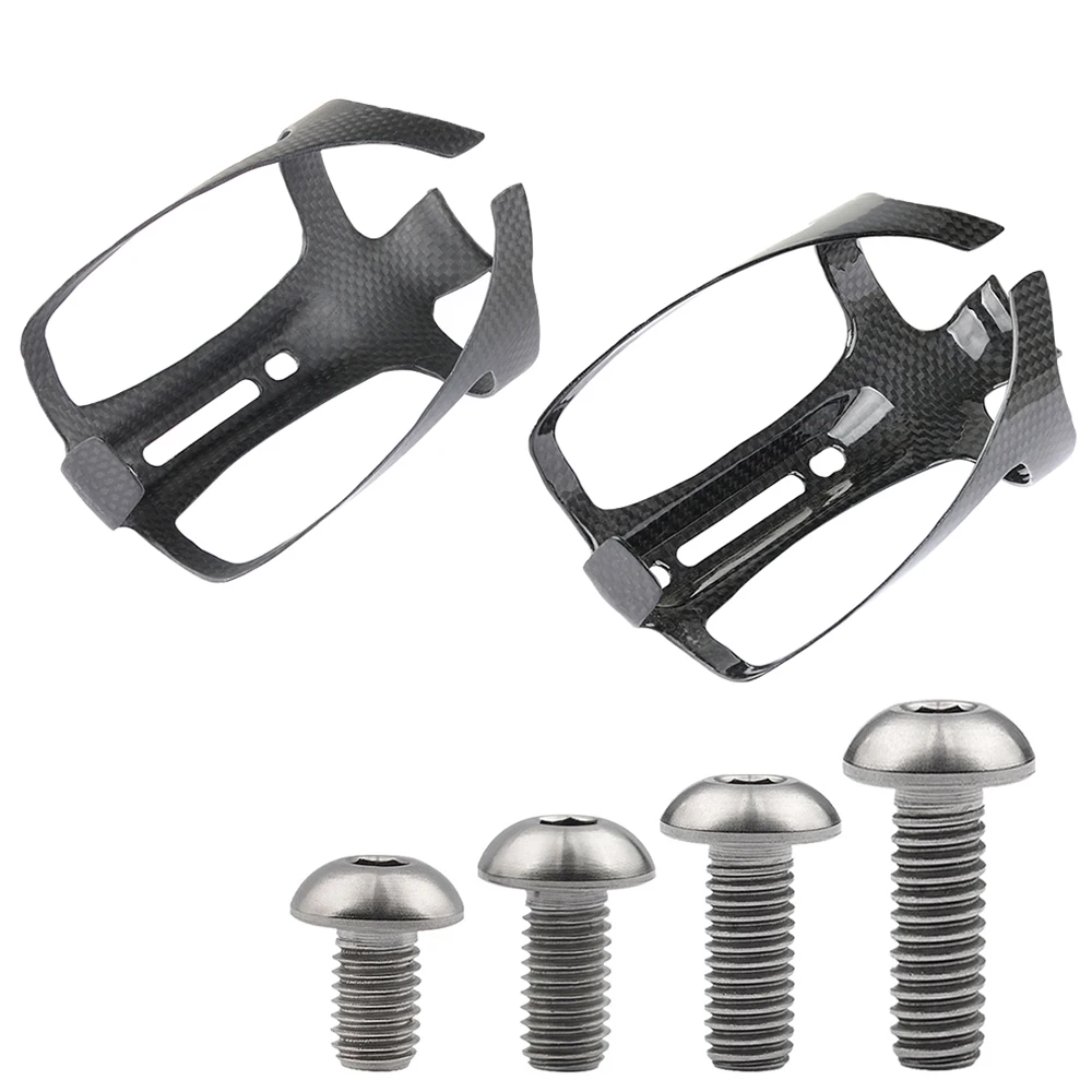 

Xingxi M5x8 10 12 15mm Allen Half Round Head Bolts Screw And Full Carbon Fiber Water Bottle Cage MTB Road Bike Bottle Holder