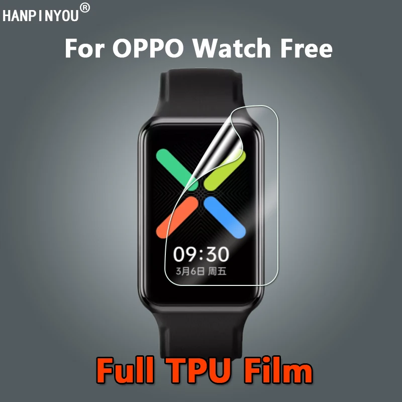 10Pcs For OPPO Watch Free SmartWatch Ultra Clear Slim Anti Scratch Soft TPU Hydrogel Film Screen Protector -Not Tempered Glass