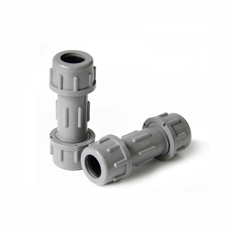 Conector rápido recto de PVC, adaptador de reparación rápida métrico sin ID solvente 20,25,32,40,50,63,75,90, 110.160mm, 1 unidad