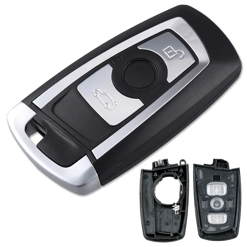 

Remote 3 Buttons Car Key Fob Case Shell Replacement Auto Car Key Cover Protector With Blade Fit for BMW-1 3 5 6 7 Series X3 X4