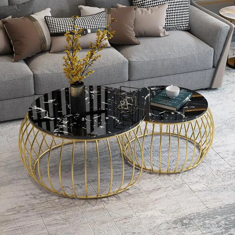 Home Furniture журнальный столик Marble Coffee Table for Living Room End Coffee Table Modern Sofa Center Round Tea Table