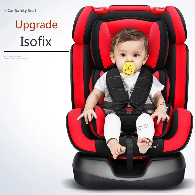 Adjustable Child Car Safety Seat 0-12Y/ 9-36kg Portable Baby Car Seat ISOFIX Hard Interface Five Point Harness Toddler Car Seat