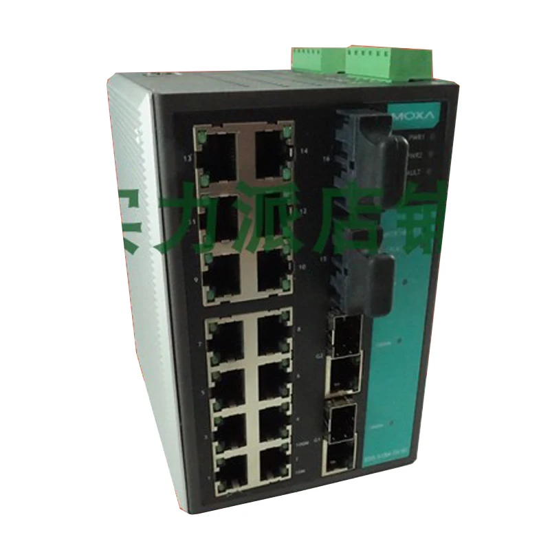 New Original Spot Photo For MOXA EDS-518A-SS-SC 2 Optical Port 16 Electrical Port Network Management Industrial Ethernet Switch