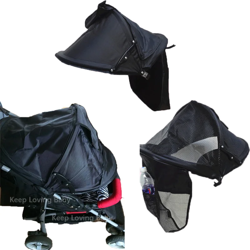 Baby Stroller Accessories Carriage Sun Shade Kids Stroller Sunshade Cover Prams Windproof Hood Canopy Cover Stroller Sun Visor