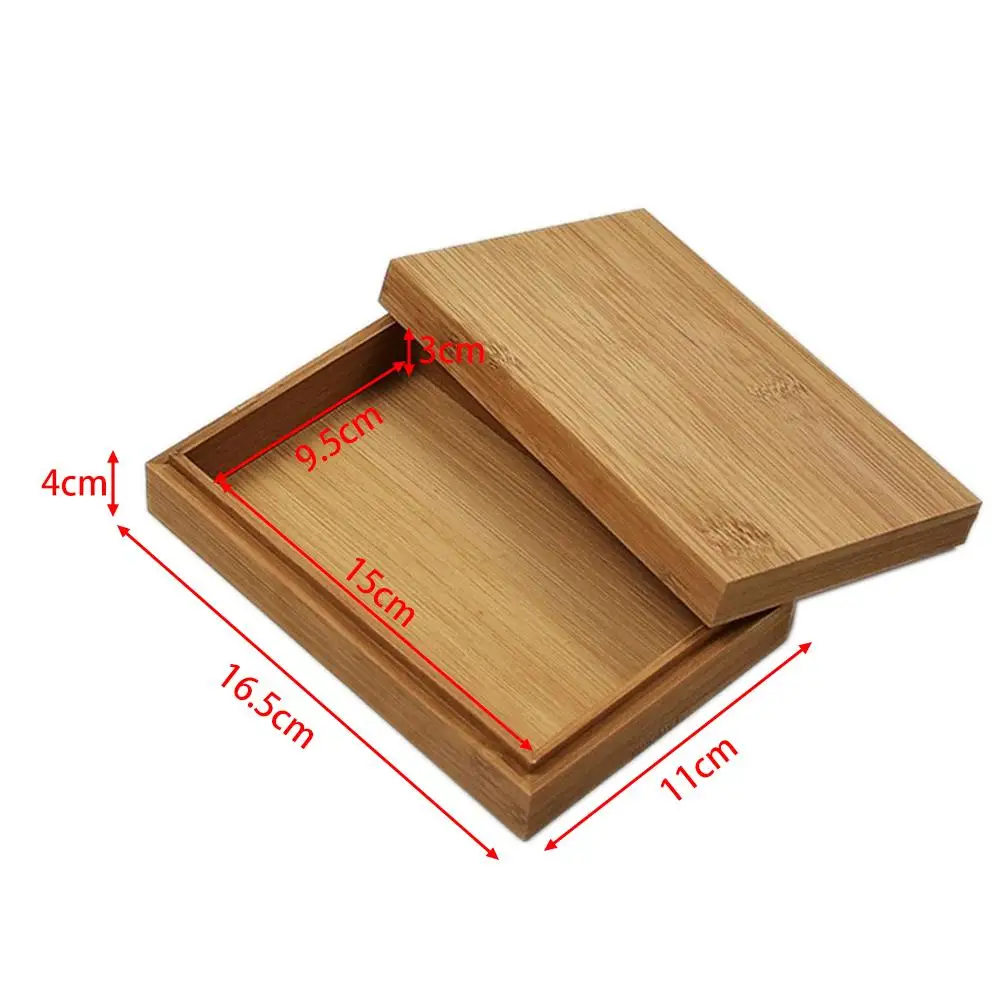 Creative Wooden Storage Box Tea Bamboo Packing Box Push-pull Switch Desktop Small Jewelry Finishing Box Packaging Case