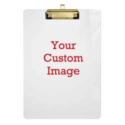 New Custom Pattern Series Writing Board Clip Kids Stationery A4 Paper Acrylic Pad Splint Transparent Clipboard School Supplies