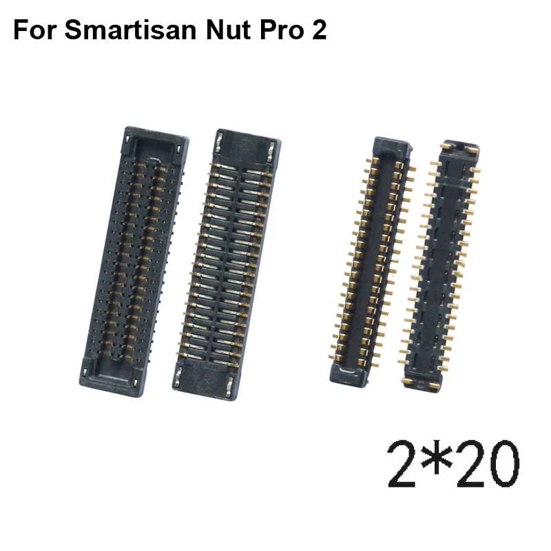 2pcs FPC connector For Smartisan Nut Pro 2 LCD display screen on Flex cable on mainboard motherboard For Smartisan Nut Pro2