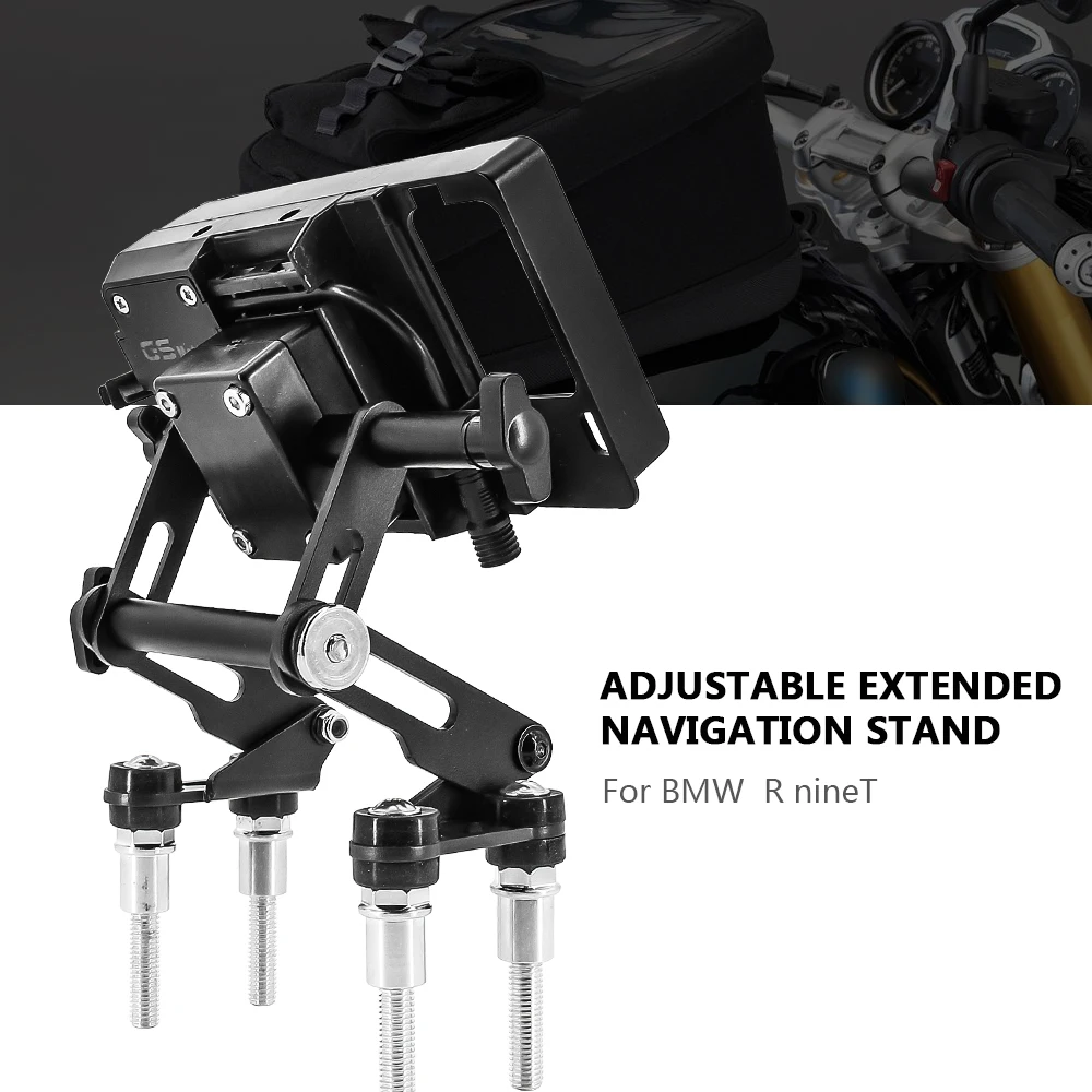 

For BMW R nineT /5 R nineT Pure Racer Motorcycle Adjustable Extend Stand Holder Phone Mobile GPS Plate Bracket Phone Holder